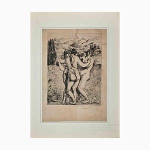 Pierre Girieud, Three Figures, Original Etching and Drypoint, 1920-ZCI-1403522