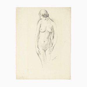 Pierre Guastalla, Nude, 20th Century, Pencil Drawing-ZCI-797603