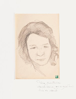 Pierre Guastalla, Portrait, Pencil, 20th Century-ZCI-802551