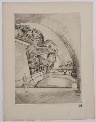 Pierre Guastalla, Storm, Mid-20th Century, Etching-ZCI-810770