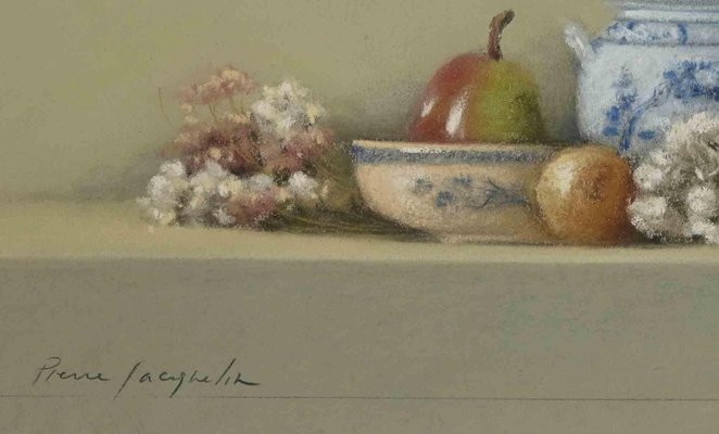 Pierre Jacqueline, Still Life with Pots, Watercolor, 1980s-ZCI-2029204