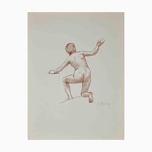 Pierre Puvis de Chavannes, Nude, Original Lithograph, Late 19th Century-ZCI-1379611