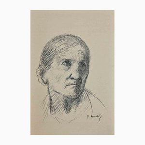 Pierre Puvis de Chavannes , Portrait, Original Lithograph, Late 19th-Century-ZCI-1163685