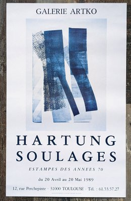 Pierre Soulages & Hans Hartung, Estampes des Annees 70, 1989, Poster Print-NRC-1761799