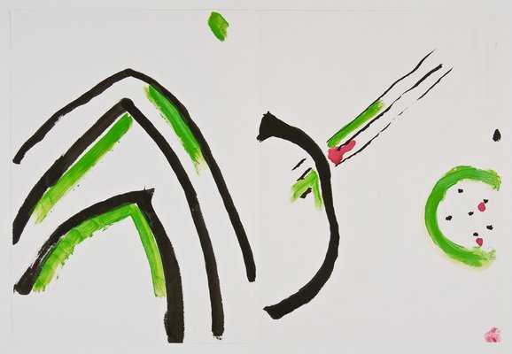 Pierre Tal-Coat, Abstraction 3 Diptych for DLM, 1965, Lithograph-NRC-1396451