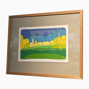 Pierre Wittmann, Yellow Tree, 1980, Artwork on Paper, Framed-TEP-1757629