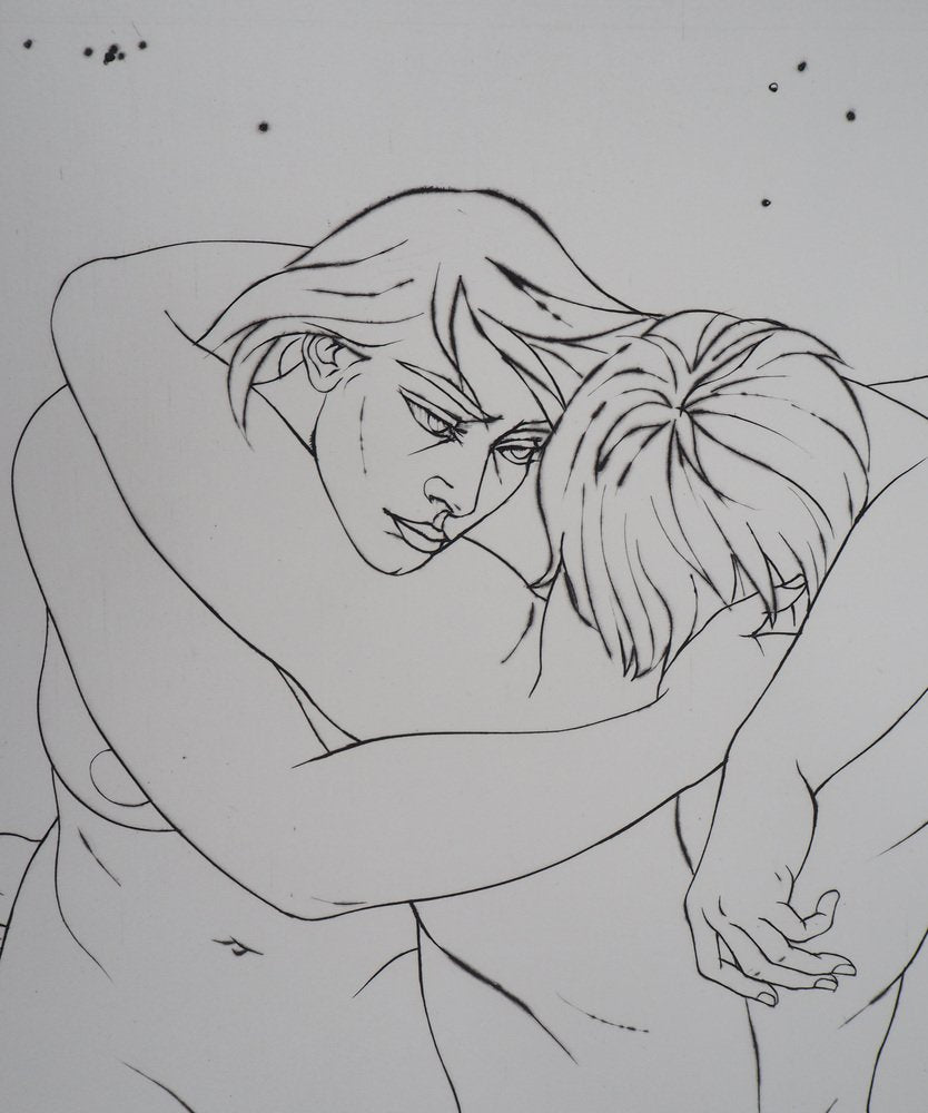 Pierre-Yves Trémois, The Embrace, Engraving