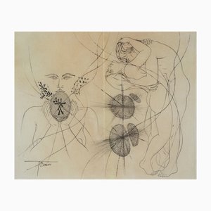 Pierre-Yves Trémois, The Love Passion, Original Etching-KHH-1102389