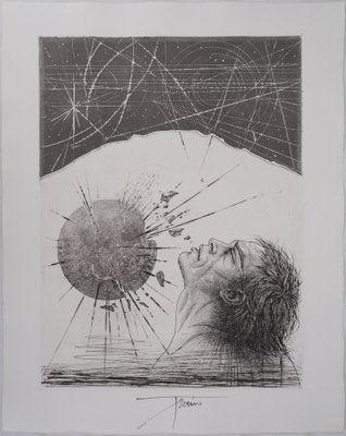 Pierre-Yves Trémois, The Solar Explosion, Original Etching-KHH-1200723