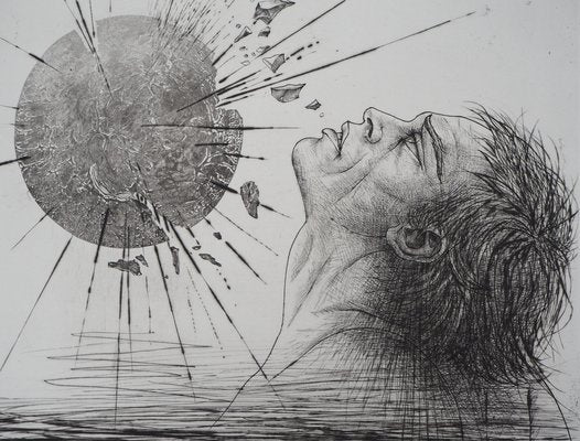 Pierre-Yves Trémois, The Solar Explosion, Original Etching-KHH-1200723