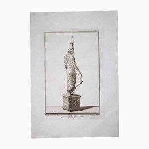 Pietro Campana, Ancient Roman Statue, Etching, 18th-Century-ZCI-1163439