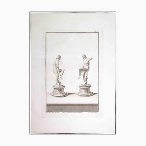 Pietro Campana, Ancient Roman Statue of Nudes, Original Etching, 18th Century-ZCI-1379406