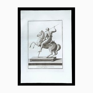 Pietro Campana, Ancient Roman Statue, Original Etching, 1700s-ZCI-1379487