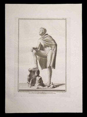 Pietro Campana, Ancient Roman Statue, Original Etching, 18th Century-ZCI-1379407