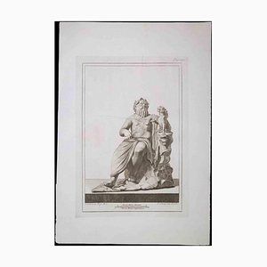 Pietro Campana, Ancient Roman Statue, Original Etching, 18th Century-ZCI-1379384