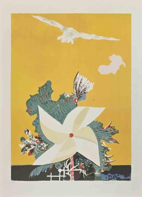 Pietro Carabellese, Pinwheel, Lithograph, 1980-ZCI-2030119