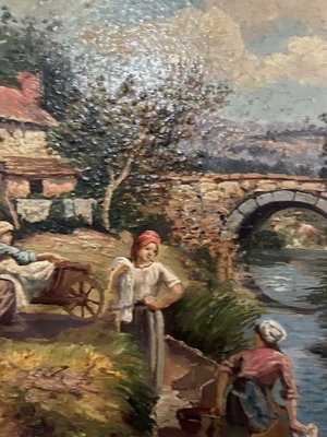 Pietro Colonna, Neapolitan School Country Scene, 21st Century, Oil on Canvas-YUW-1317619