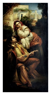 Pietro Colonna, Serenade, 21st Century, Oil on Canvas-YUW-1317623