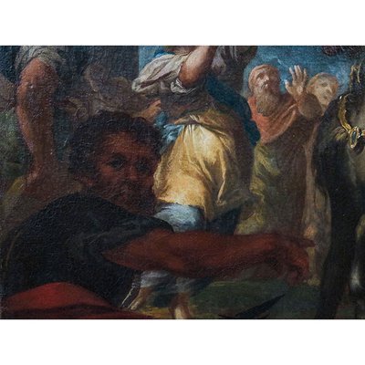 Pietro Dandini, The Sacrifice of Iphigenia and Miriam Playing the Tambourine and Dancing, 1600s-1700s, Oil on Canvases, Set of 2-BEW-2042847