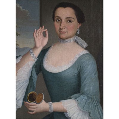 Pietro Longhi, Portrait of a Young Gentlewoman with Snuffbox, 1700s, Oil on Canvas-BEW-2042015