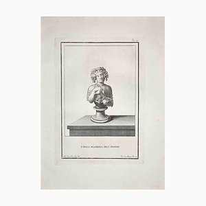 Pietro Mangini, Ancient Roman Bust, Etching, Late 18th-Century-ZCI-972047