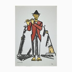 Pietro Morando, Piper, Original Lithograph, 1950s-ZCI-1405808