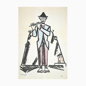 Pietro Morando, Piper, Original Lithograph, 1960s-ZCI-1379042