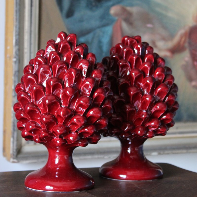 PIGNA Pinecone • Red Etna • H20 from Crita Ceramiche