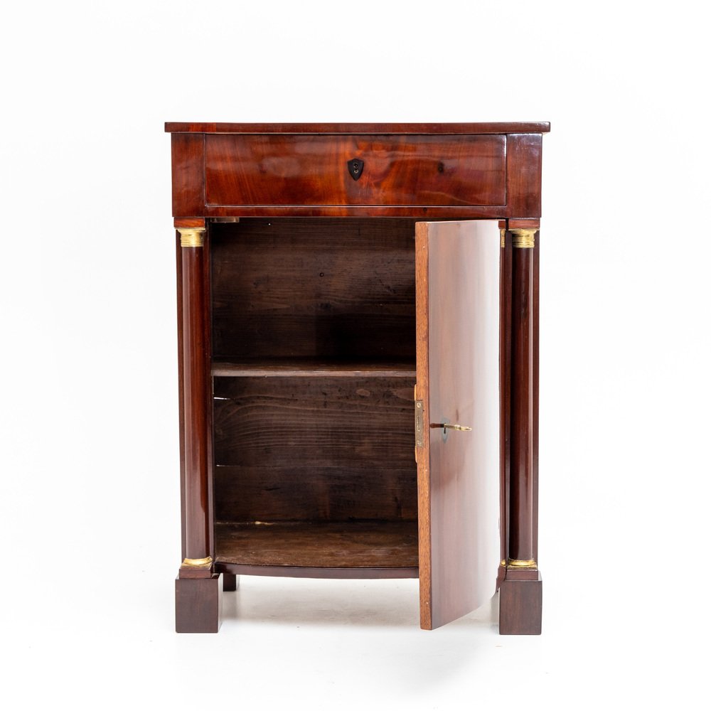 Pillar Cabinet in Mahogany & Brass, 1820s