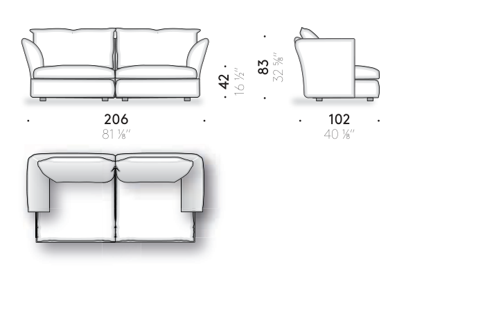 PILLOW 20 206cm 도면