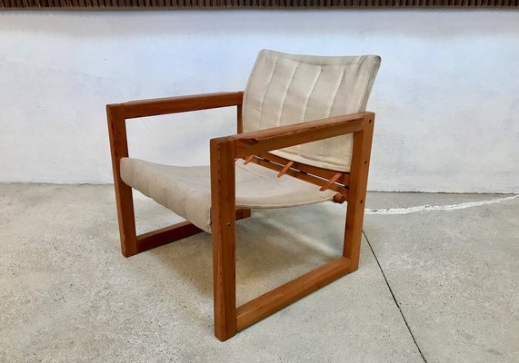 Pine and Canvas Diana Safari Chairs by Karin Mobring for Ikea, 1970s, Set of 2-JP-965011