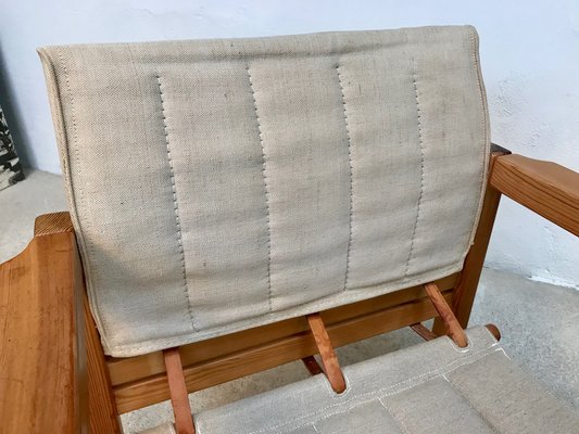 Pine and Canvas Diana Safari Chairs by Karin Mobring for Ikea, 1970s, Set of 2-JP-965011