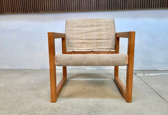 Pine and Canvas Diana Safari Chairs by Karin Mobring for Ikea, 1970s, Set of 2-JP-965011