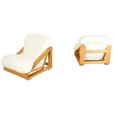 Pine and Teddy Lounge Chairs by Renato Toso and Roberto Pamio for Stilwood, 1970, Set of 2-QT-1263512