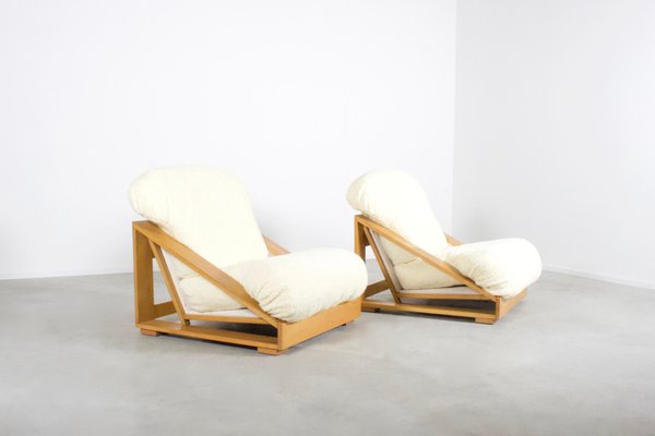 Pine and Teddy Lounge Chairs by Renato Toso and Roberto Pamio for Stilwood, 1970, Set of 2-QT-1263512