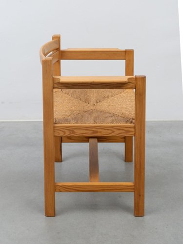 Pine Armchairs attributed to Børge Mogensen for Ab Karl Andersson & Söner Sweden, 1970s, Set of 4