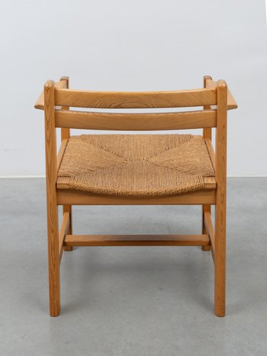 Pine Armchairs attributed to Børge Mogensen for Ab Karl Andersson & Söner Sweden, 1970s, Set of 4