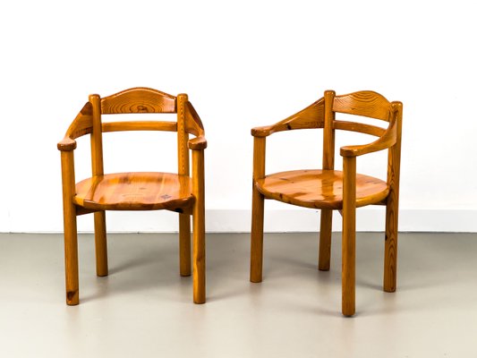 Pine Armchairs in the style of Rainer Daumiller, 1970s-QEQ-2035652