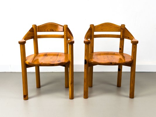 Pine Armchairs in the style of Rainer Daumiller, 1970s-QEQ-2035652