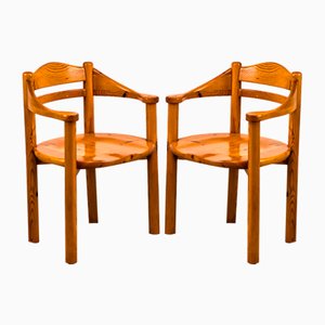 Pine Armchairs in the style of Rainer Daumiller, 1970s-QEQ-2035652