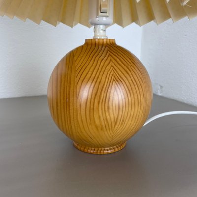 Pine Ball Table Lights, Sweden, 1970s, Set of 2-QZ-1822397