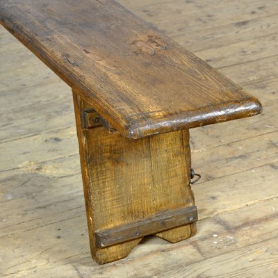 Pine Bench with Folding Legs, 1900s-IW-1737288