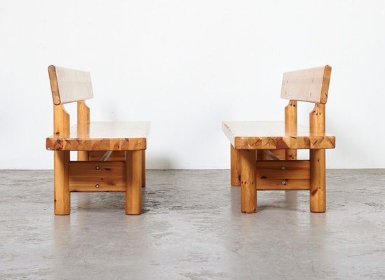 Pine Benches by Knud Friis & Elmar Moltke Nielsen for Friis & Moltke, 1960s, Set of 2-BPT-807250