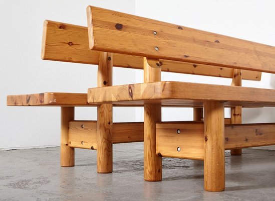 Pine Benches by Knud Friis & Elmar Moltke Nielsen for Friis & Moltke, 1960s, Set of 2-BPT-807250