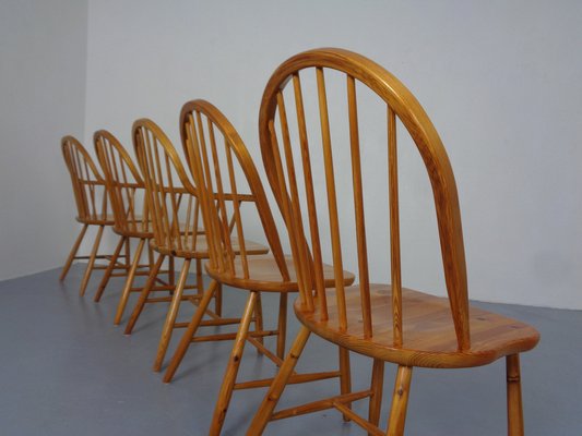 Pine Chairs by Erik Ole Jørgensen, Set of 5-RDW-1770637