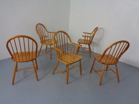 Pine Chairs by Erik Ole Jørgensen, Set of 5-RDW-1770637