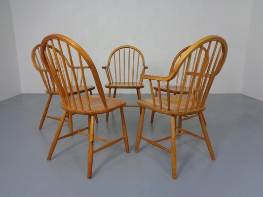 Pine Chairs by Erik Ole Jørgensen, Set of 5-RDW-1770637