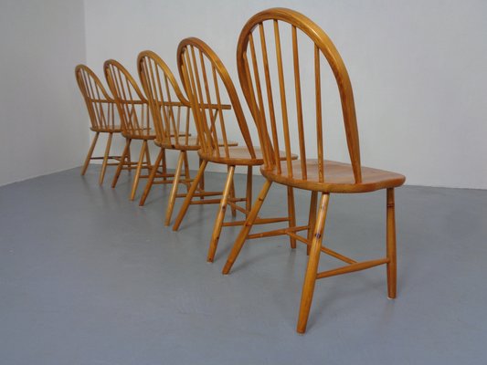 Pine Chairs by Erik Ole Jørgensen, Set of 5-RDW-1770637