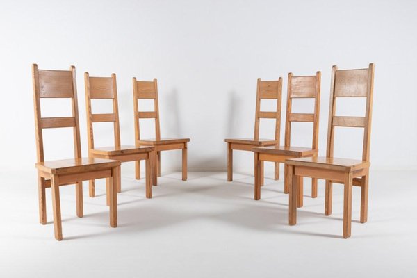 Pine Chairs by Roland Wilhelmsson for Karl Andersson & Söner, Sweden, 1960s, Set of 6-KMC-1120319