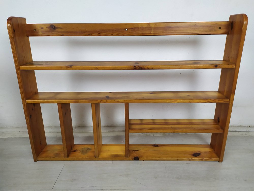 Pine Chalet Wall Shelf, 1970s